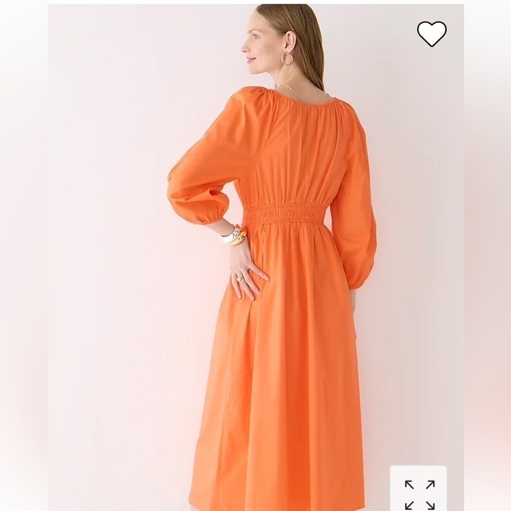 New - J Crew WHITE poplin dress with pockets - Picture 3 of 7